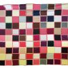 Multi-colored Vintage Patchwork Blanket with Thick Stitching