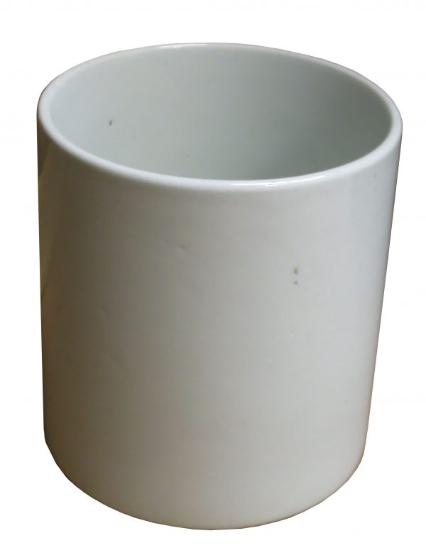 Ceramic White Cylinder Vase
