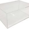 Clear Acrylic Lucite Pedestal Side Table