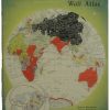 Vintage Large Spiral-Bound World Atlas, 24 Pages Of Maps, Dated 1953