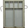 Antique Rustic Window- Painted Cream Front w/ White Reverse Side