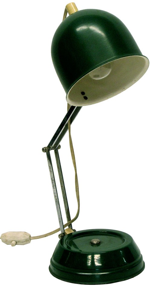 Green 1940s Desk Lamp - Lost and Found