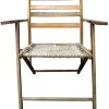 Rope Beach Chair with Wooden Frame