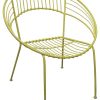 Yellow Iron Garden Chair