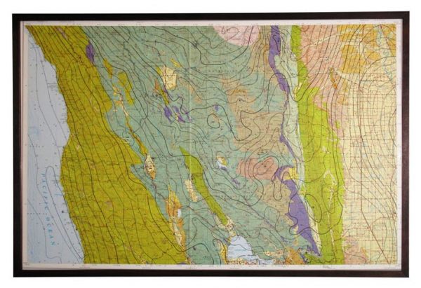 Framed Map of Mendocino National Forest (Cleared).