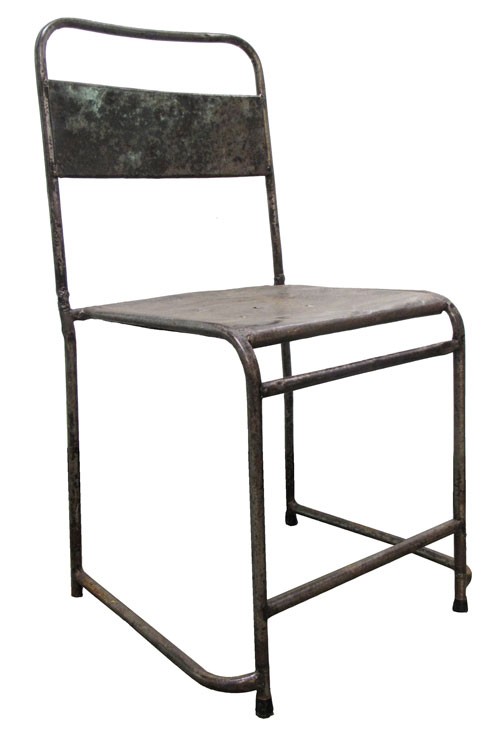 Tarnished Metal Garden Chair (BK) - Lost and Found