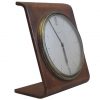 Kienzle Vintage Leather Clock With Curved Back
