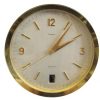 Metal Round Gold Cartier Clock