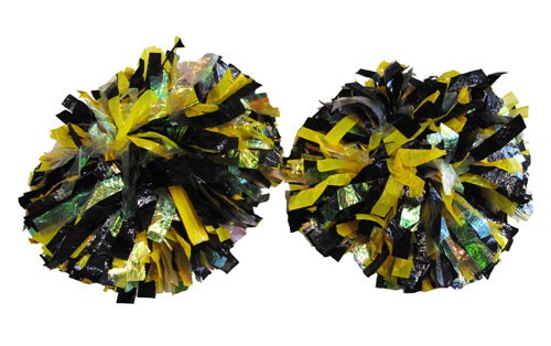 Vintage Black and Gold Pom Poms - Lost and Found