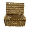 Bentwood Picnic Basket with Woven Stick Latch Side Handle