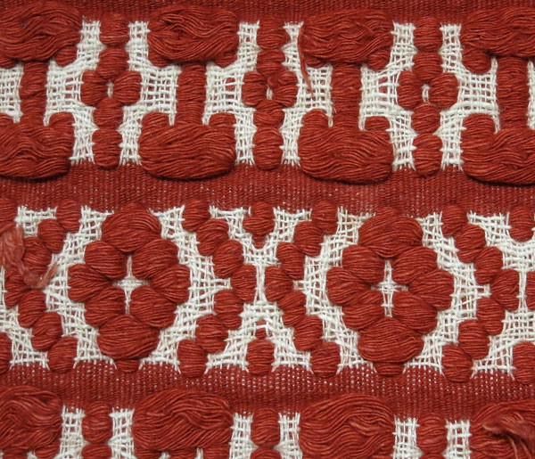 Red Woven Heavy Gauge Swedish Rug - Lost and Found