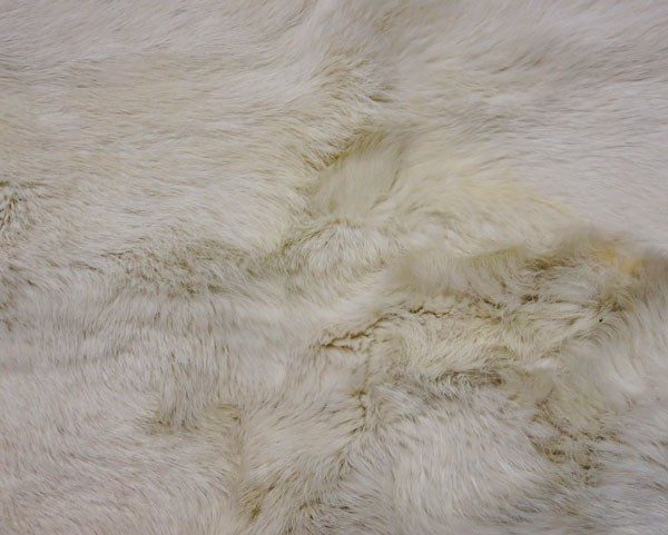 Cream Rabbit Fur Rug
