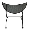 Black Woven Mesh Lounge Garden Chair