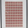 Framed Red American Stamps