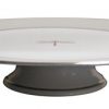 Kate Spade White Ceramic Cake Stand with Dragonfly in Center