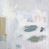 White, Blue, Green and Ochre Abstract Expressionist Painting (Cleared)