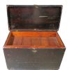Vintage Large Wooden Trunk with Removable Tray (BK)