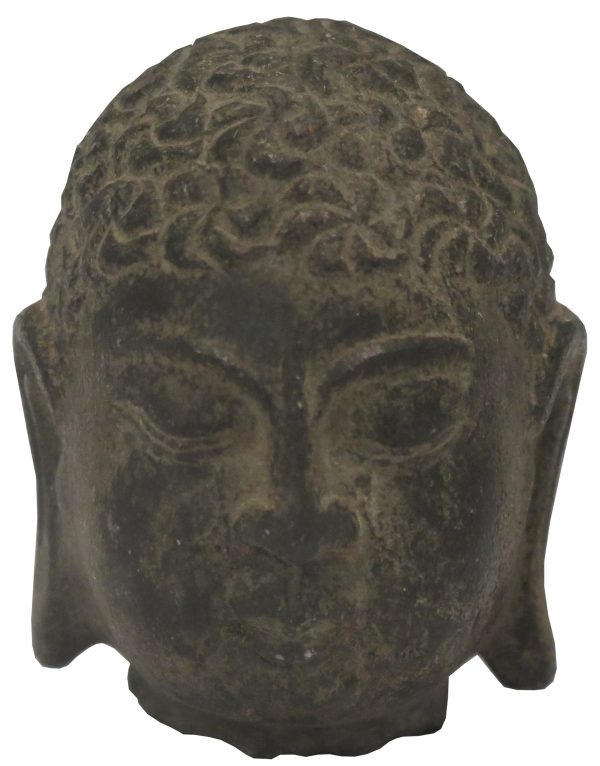 Small Metal Buddha Head Statue