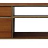 Midcentury Style Wooden Media Table (BK)