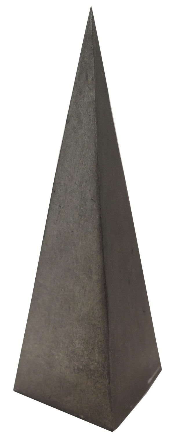 Slate Grey Iron Sculpture, Triangular