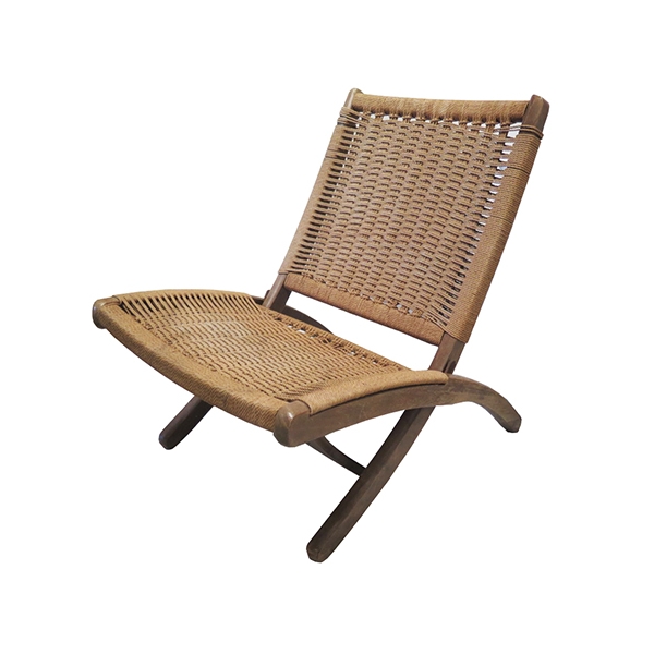 Hans Wegner Style Folding Rattan Chair - Lost and Found